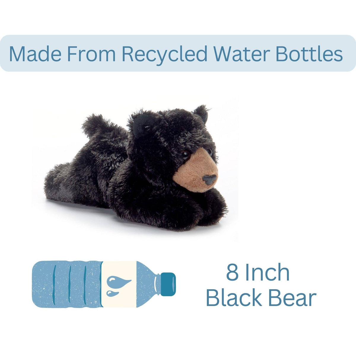 8"  Scoopz Black Bear Wild Life