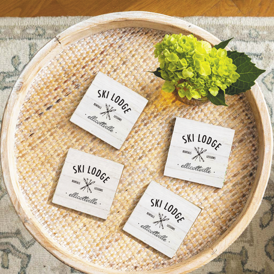 Wisp Ski Lodge Rentals Lessons Coaster Set