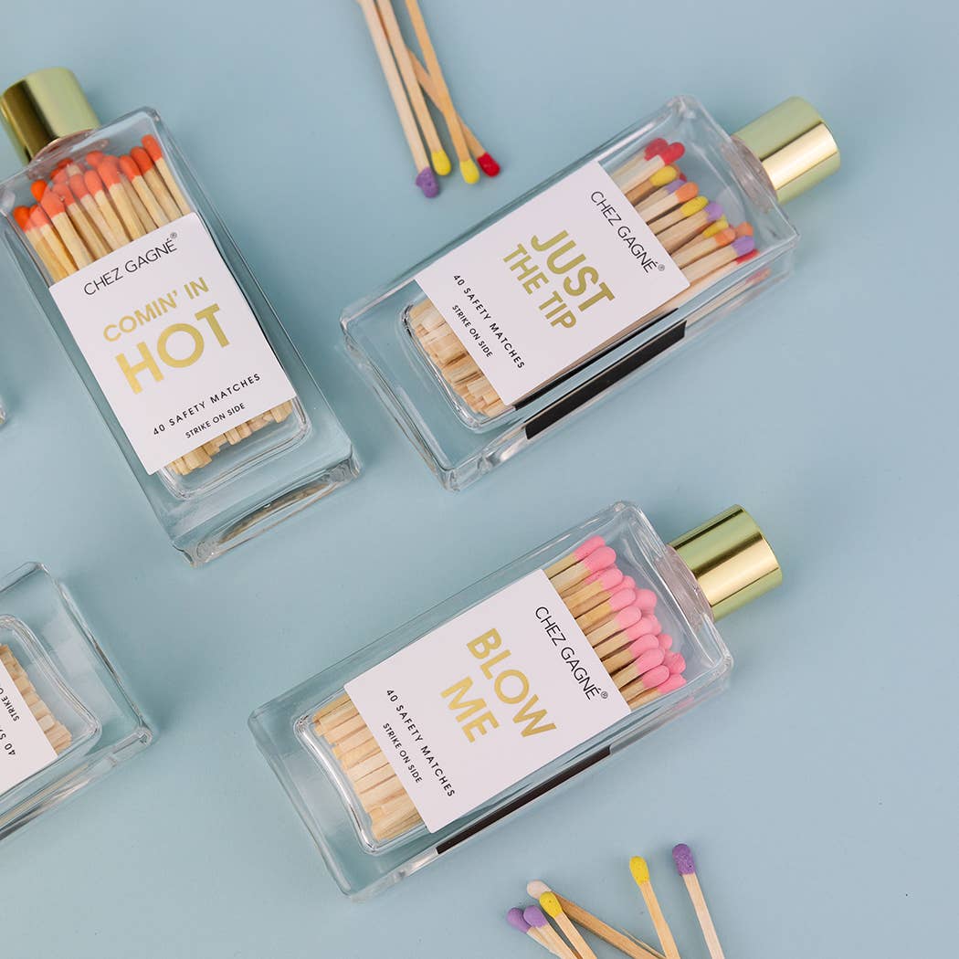Just the Tip Glass Bottle Safety Matches