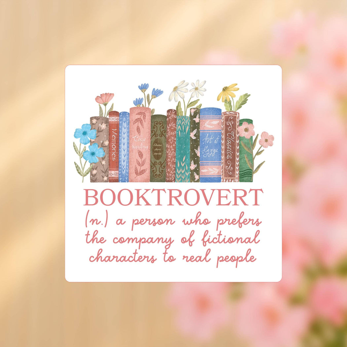 Booktrovert Sticker