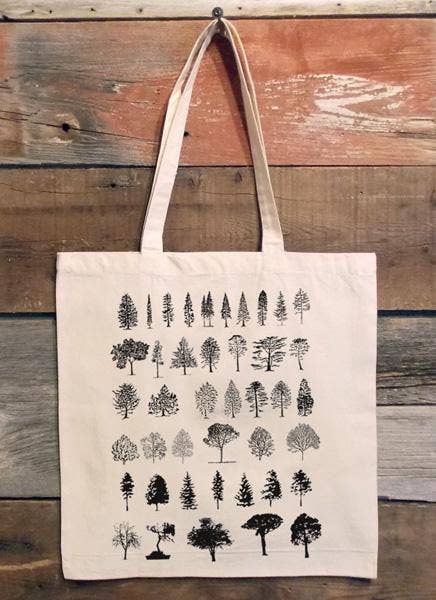 Tree Illustrations Tote Bag