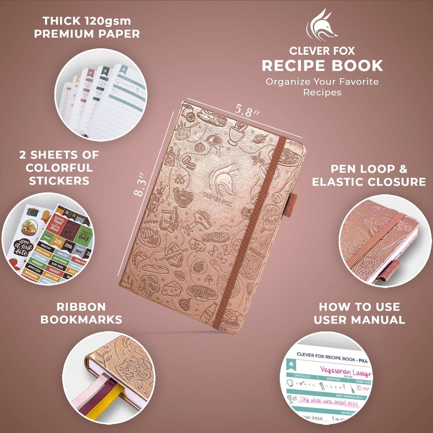 Clever Fox Planners - Recipe Book