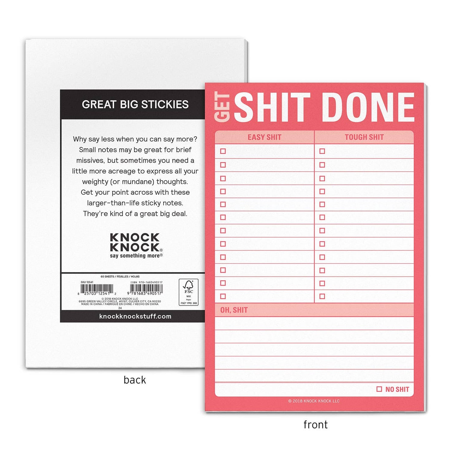 Get Shit Done Big Sticky Notes