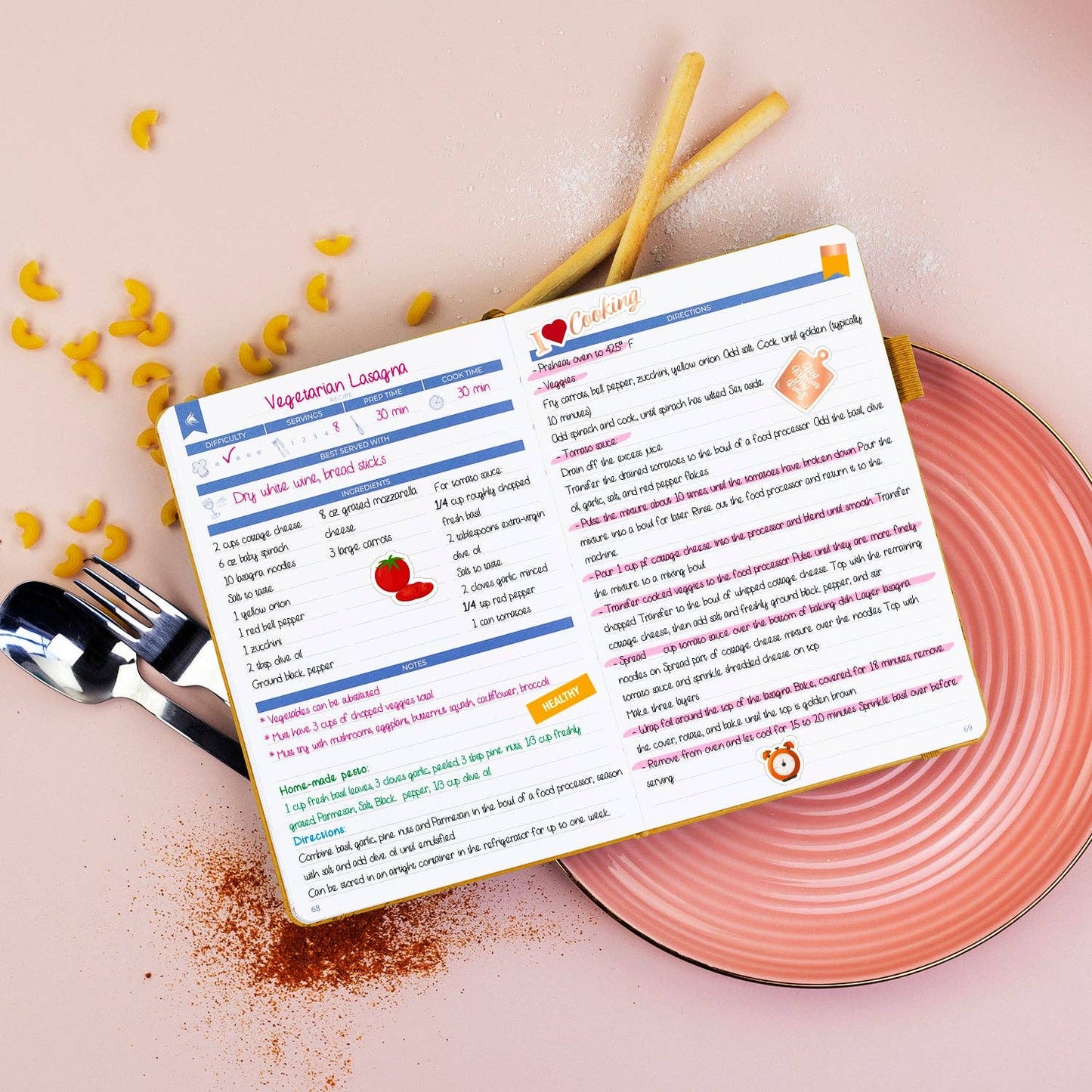 Clever Fox Planners - Recipe Book