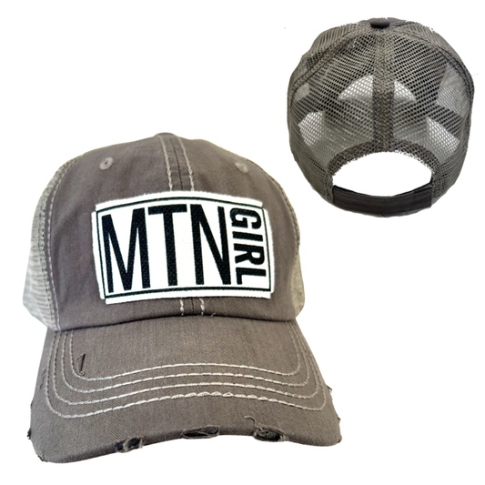 MOUNTAIN GIRL |DISTRESSED Hat