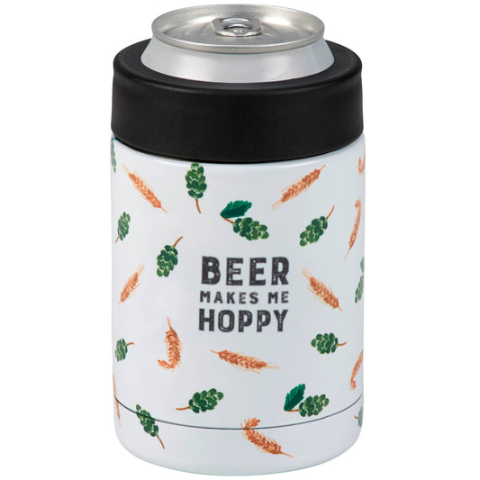 Beer Makes Me Hoppy Can Cooler
