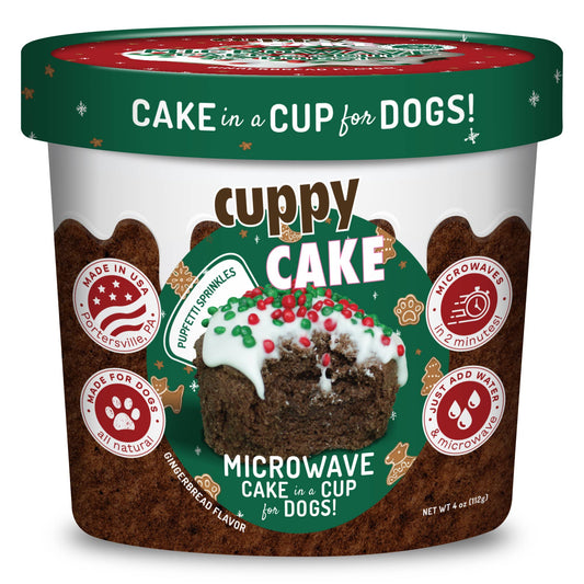 Cuppy Cake-Microwave Dog Christmas Gingerbread