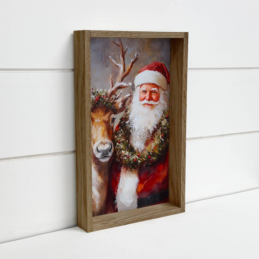 Santa Reindeer Portrait