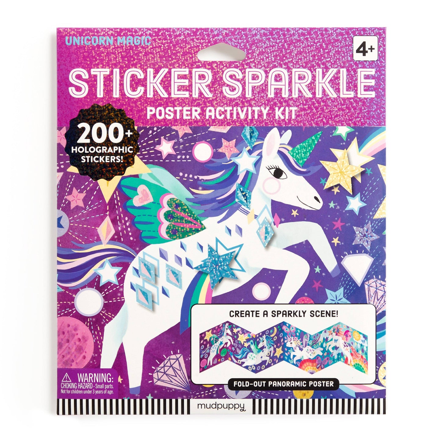 Unicorn Magic Sticker Sparkle Poster Kit