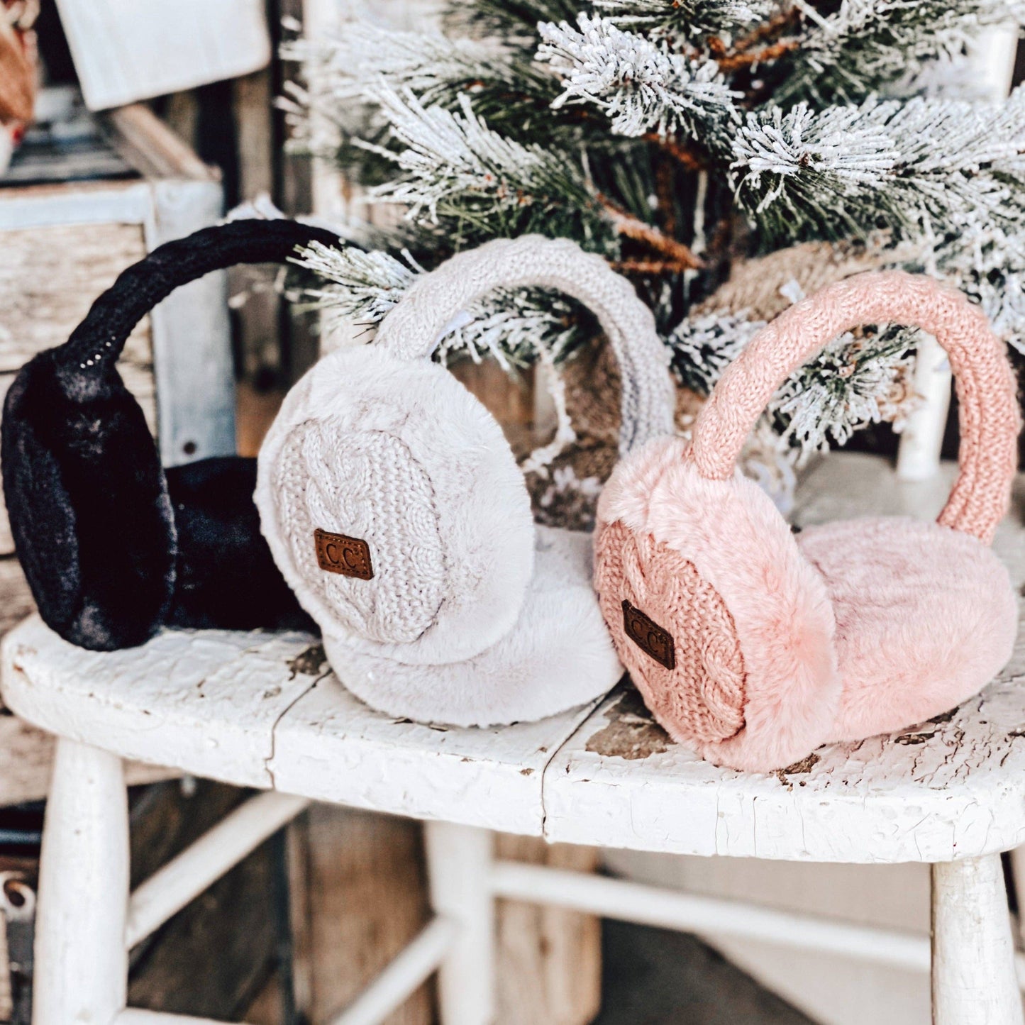 CC Cable Knit Earmuffs