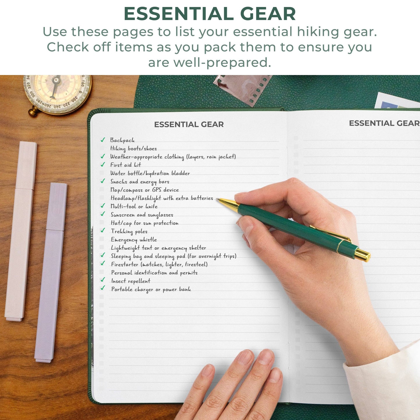 Clever Fox Planners - Hiking Journal