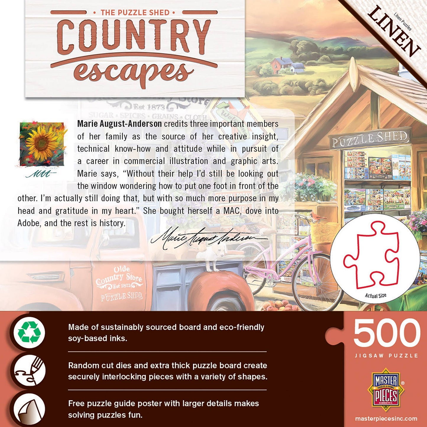 Country Escapes - The Puzzle Shed 500 Piece Puzzle