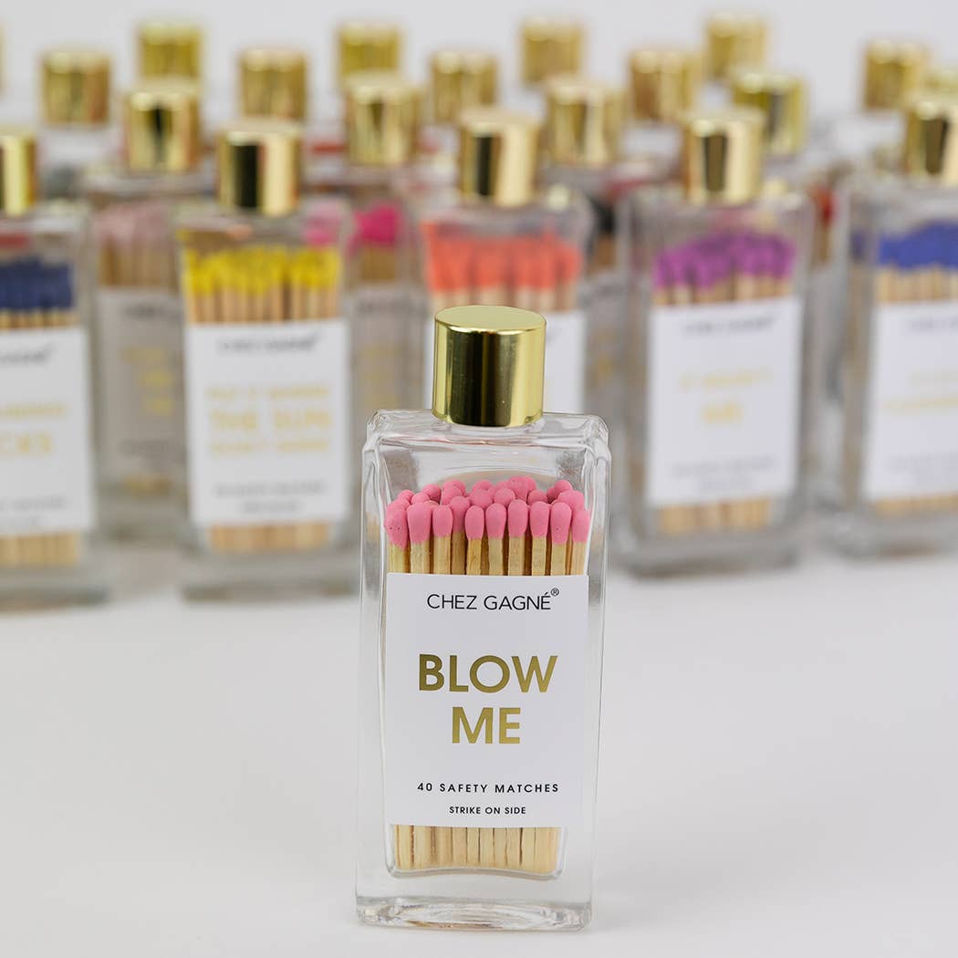 Blow Me Glass Bottle Safety Matches
