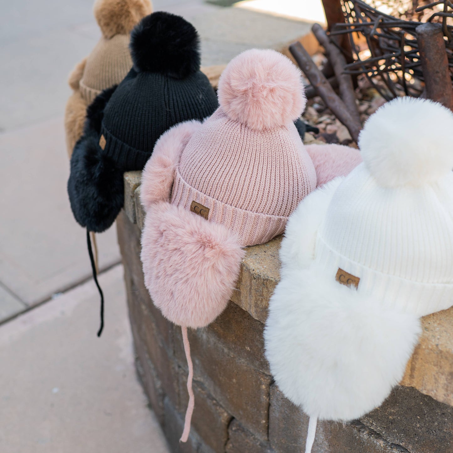 CC Trapper/Bomber Hat with Faux Fur