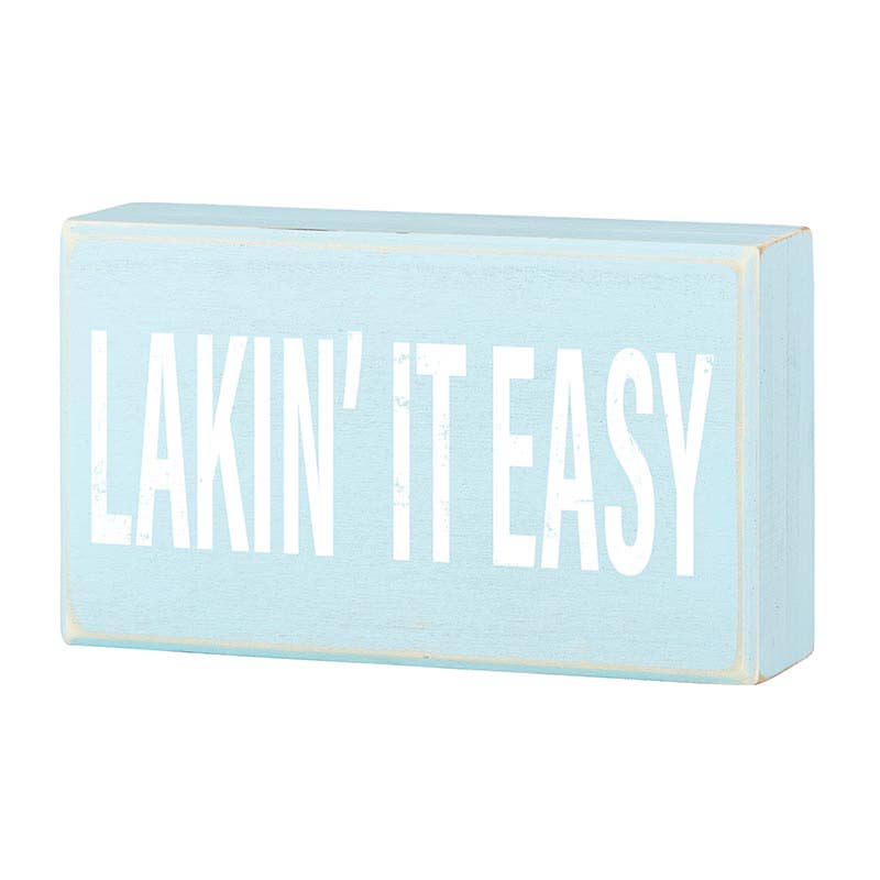 Angle - Box Sign - Lake Easy