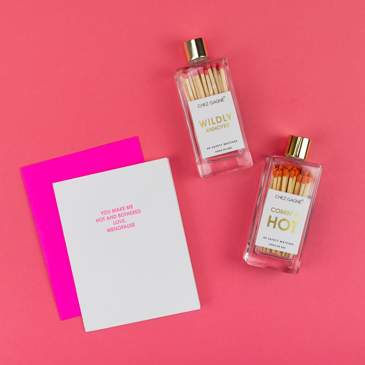 Coming In Hot Glass Bottle Safety Matches
