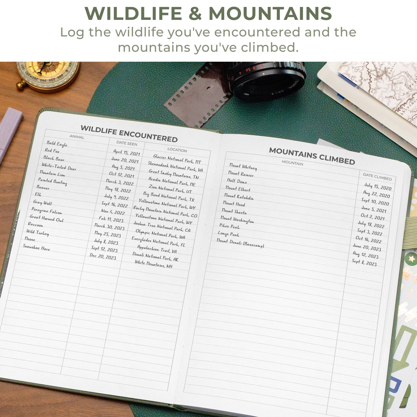 Clever Fox Planners - Hiking Journal
