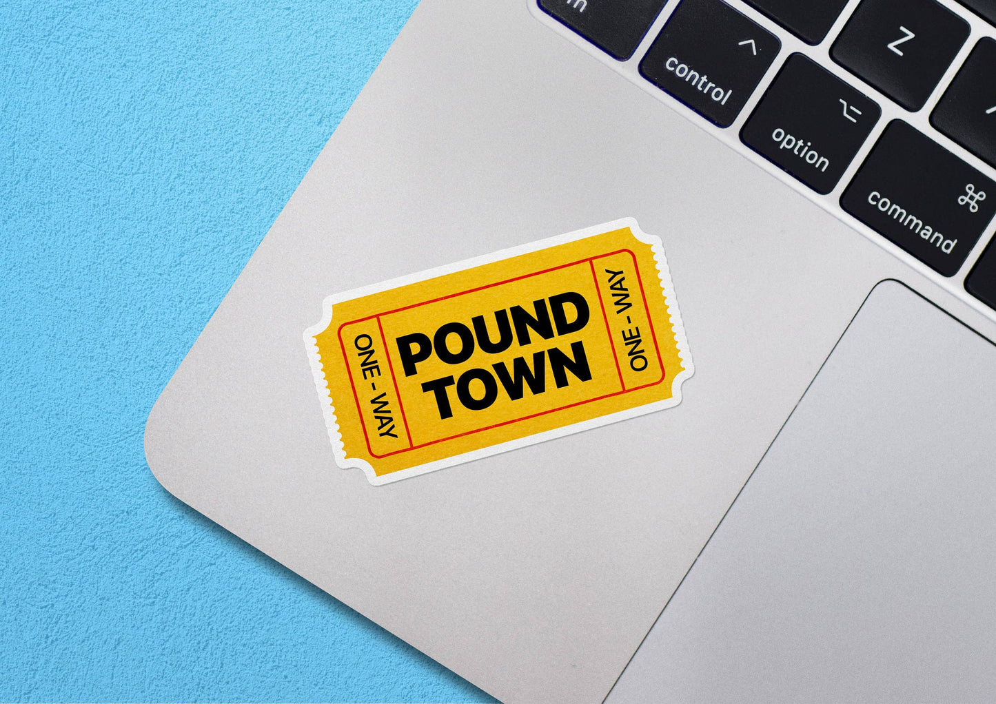 Ticket To Pound Town Sticker,