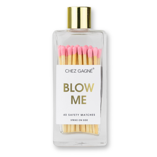 Blow Me Glass Bottle Safety Matches