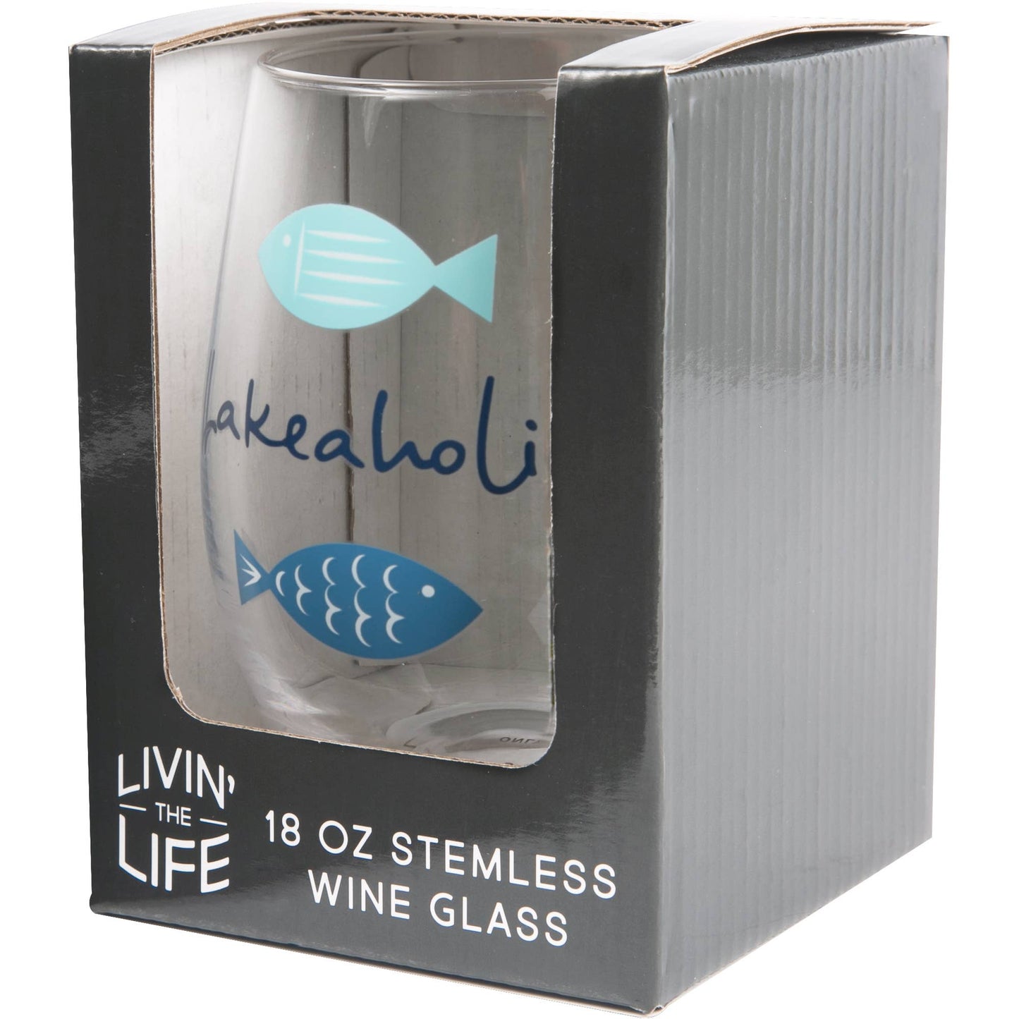 Pavilion - Lakeaholic - 18 oz Stemless Wine Glass