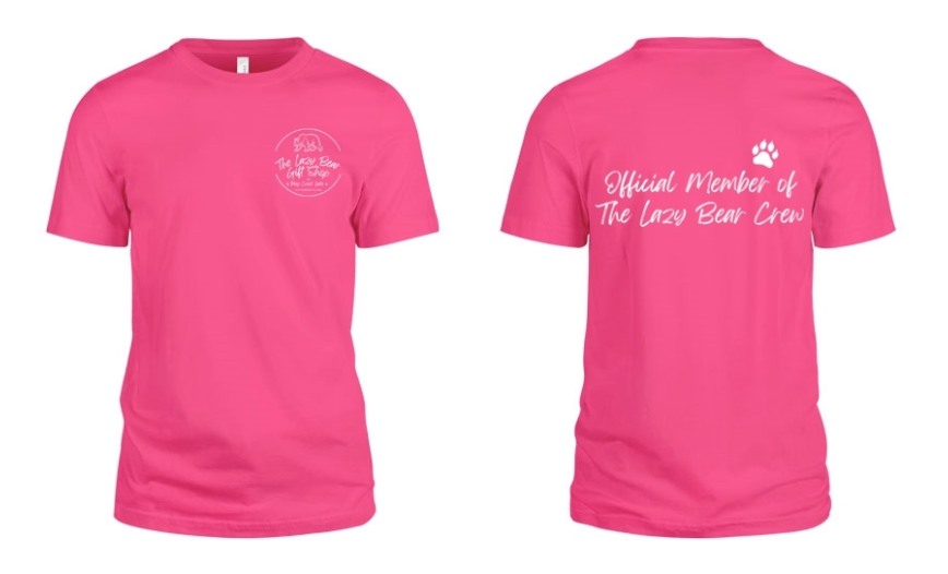 Lazy Bear DCL - Pink T-Shirt