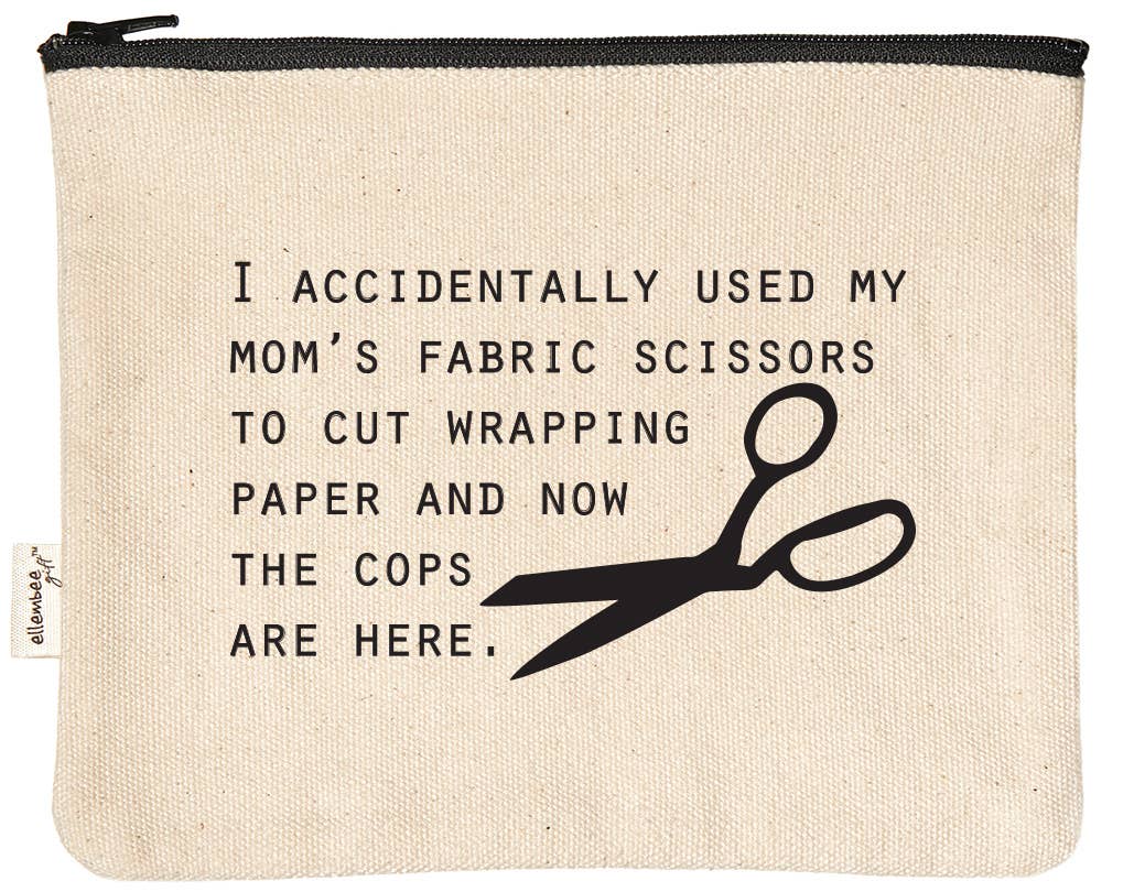 I accidentally used my mom's fabric scissors