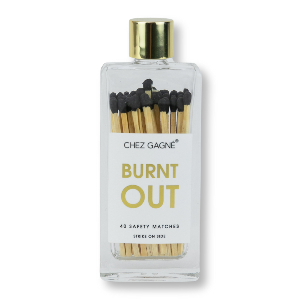 Burnt Out Glass Bottle Safety Matches