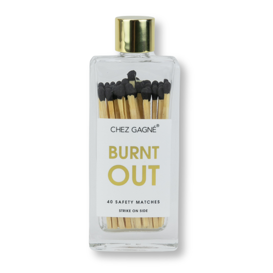 Burnt Out Glass Bottle Safety Matches
