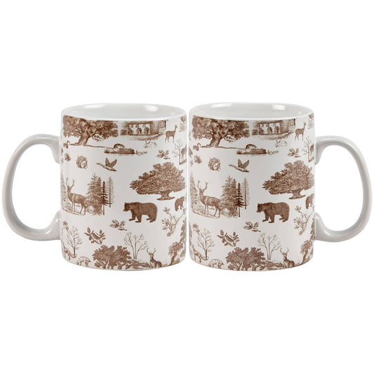 Cabin Toile Mug