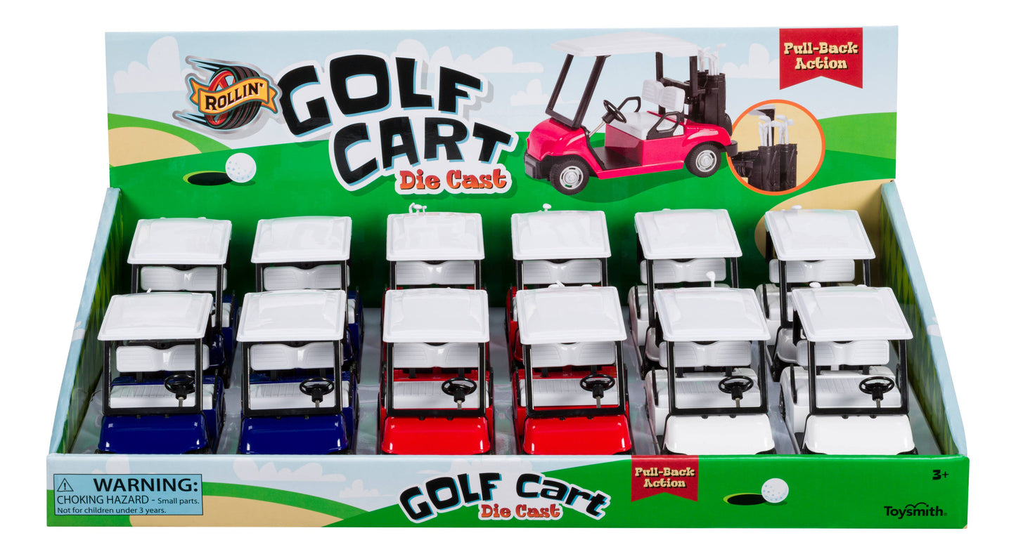 Pull-Back Golf Cart-Toy Car, Die Cast