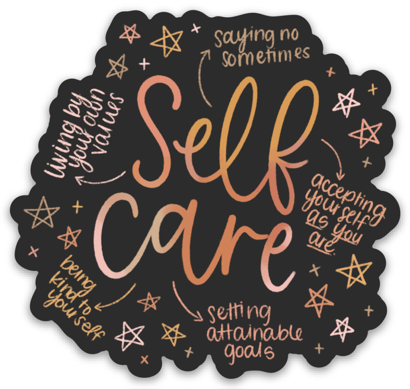 Elyse Breanne Design - Self Care Sticker, 2.75x2.75in