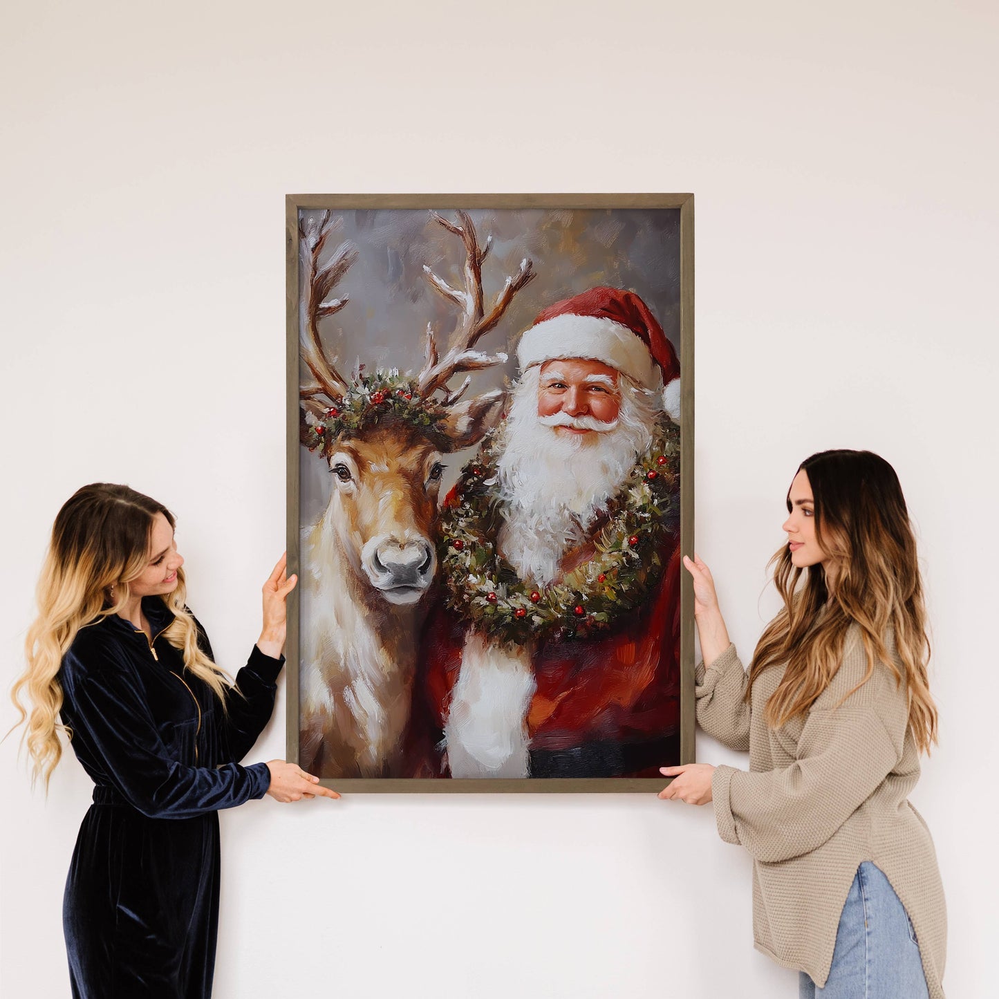Santa Reindeer Portrait