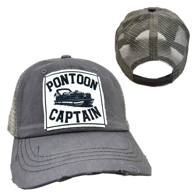 dkhandmade - PONTOON CAPTAIN | UNISEX HAT | DISTRESSED