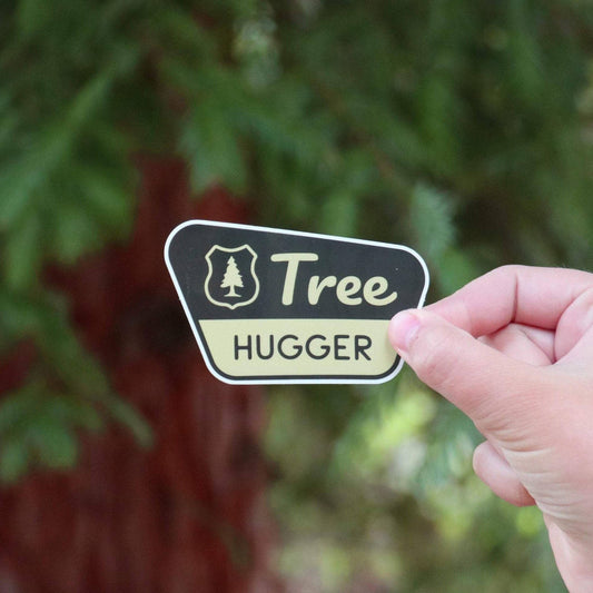 Tree Hugger Vinyl Sticker
