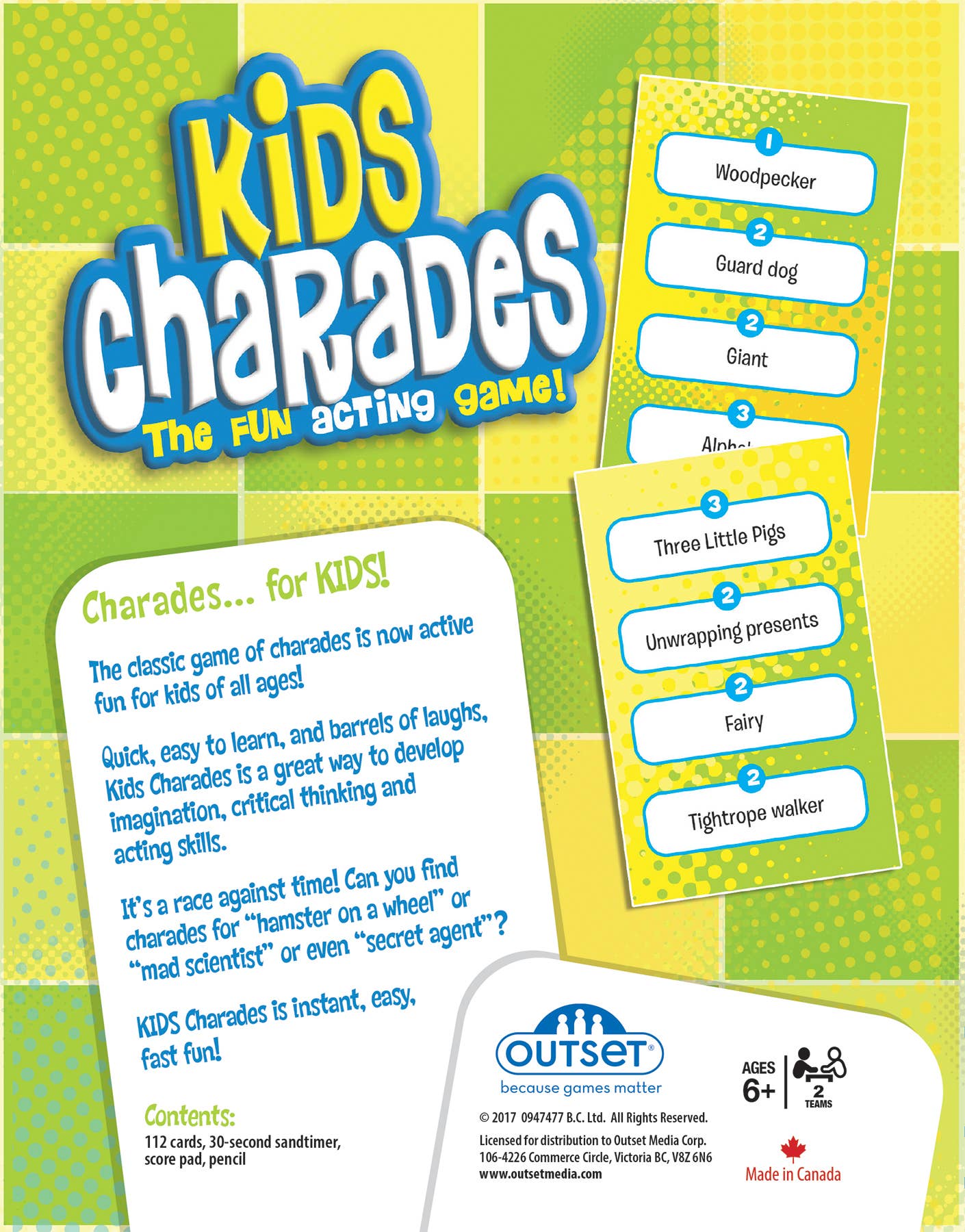 Kids Charades (new box size) Game