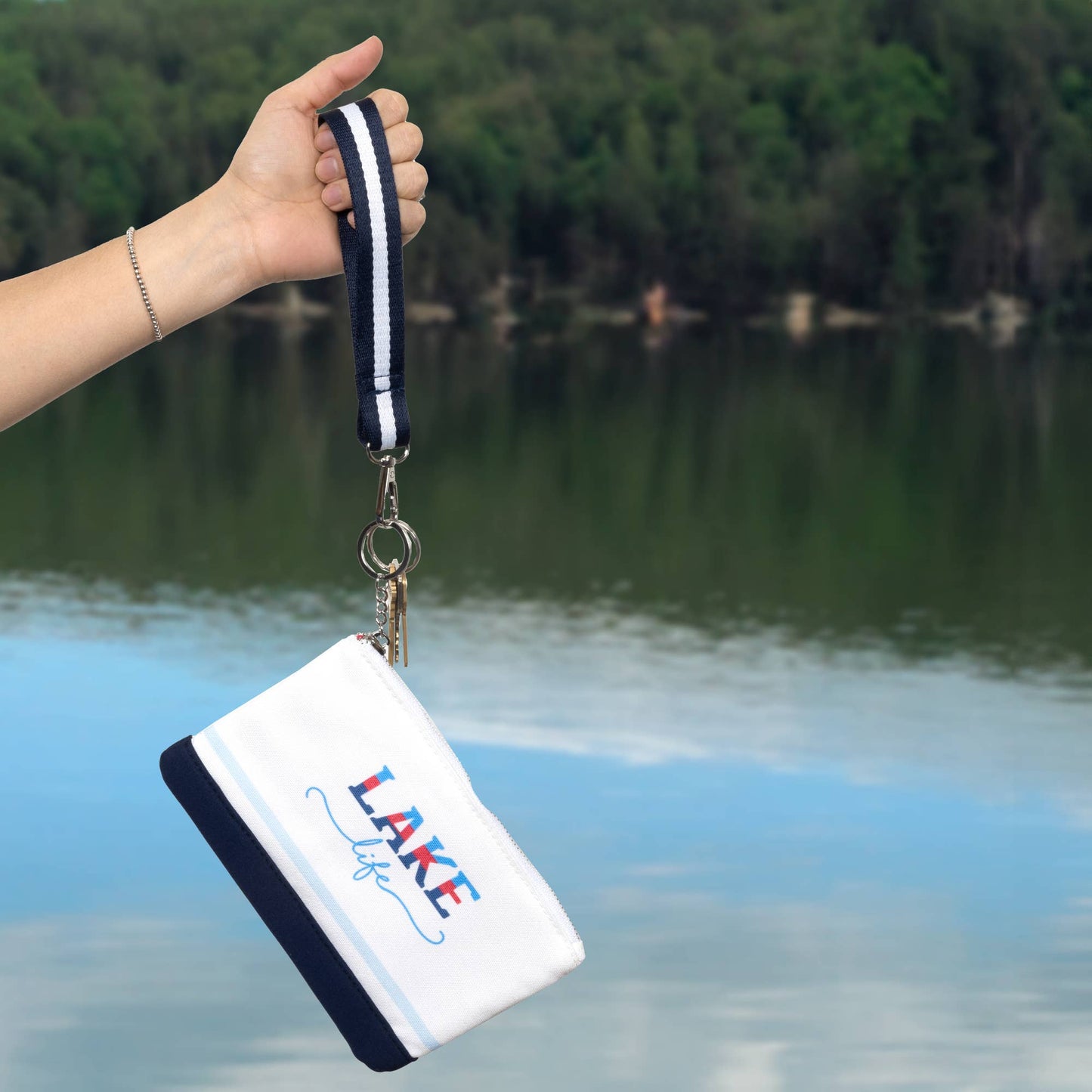 Lake Life - 8" x 5" Canvas Wristlet