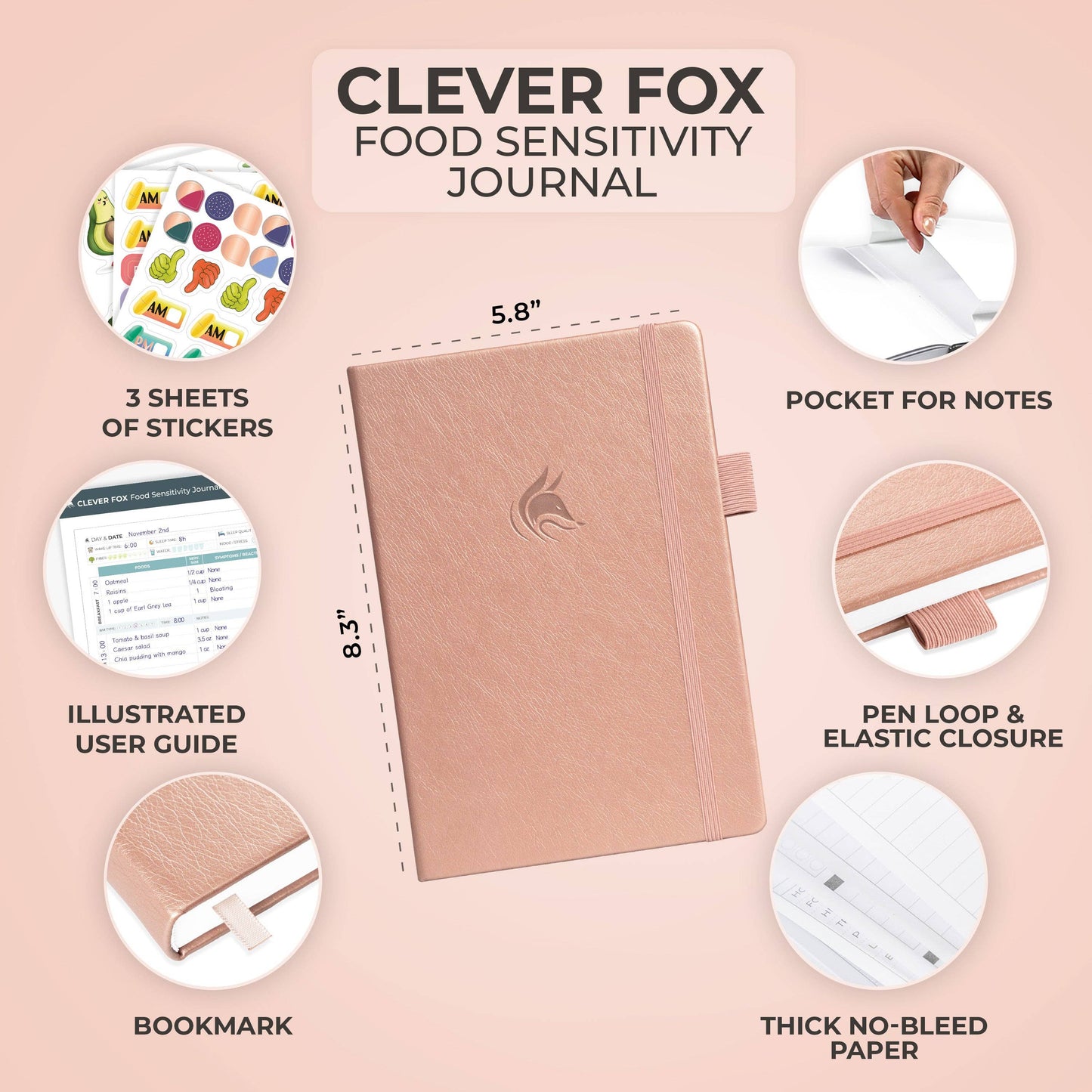 Clever Fox Planners - Food Sensitivity Journal