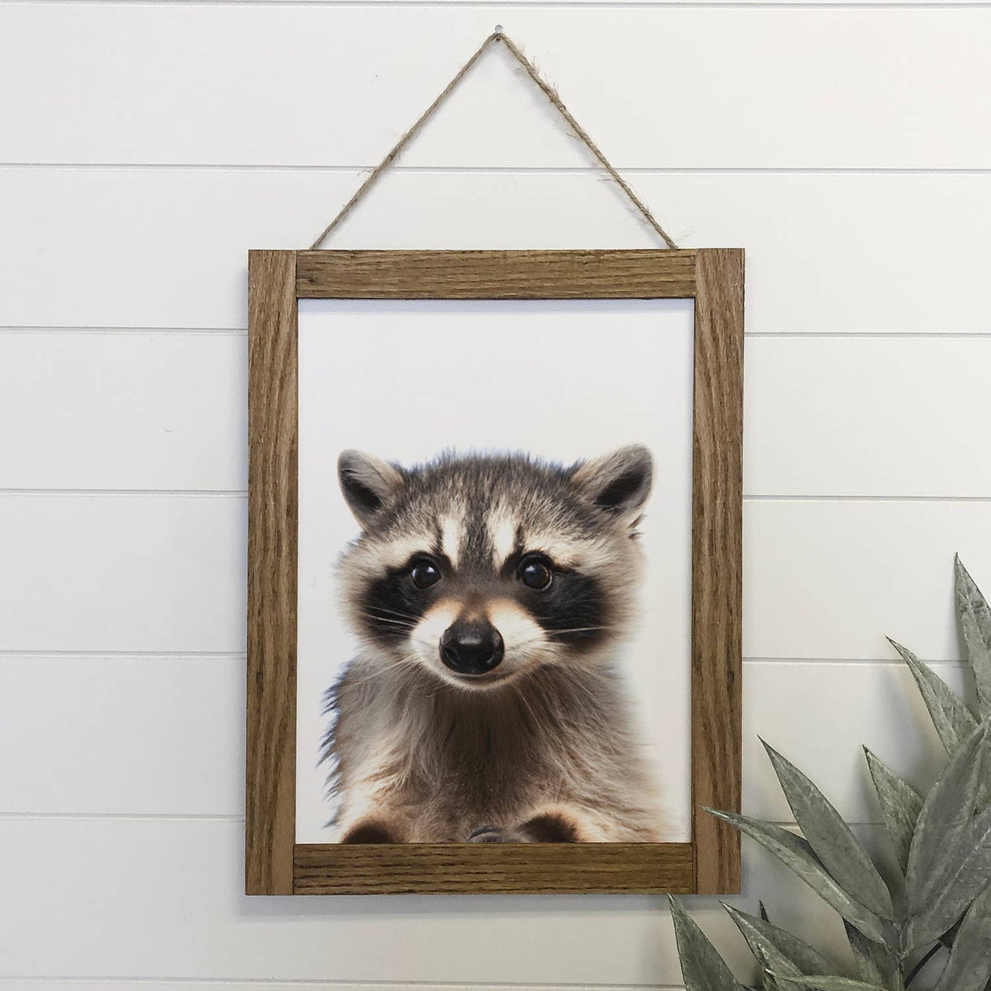 Baby Raccoon Wood Sign