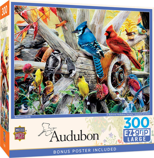 Audubon - Backyard Birds 300 Piece EZ Grip Puzzle