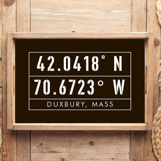 DCL Black Coordinates Wooden Serving Tray
