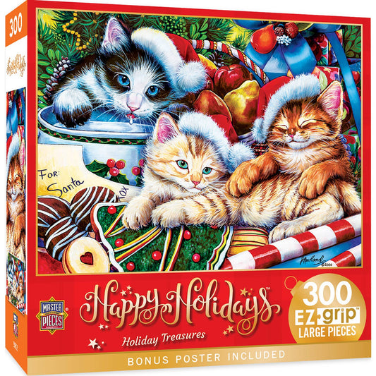 Happy Holidays - Holiday Treasures 300 Piece EZ Grip Puzzle