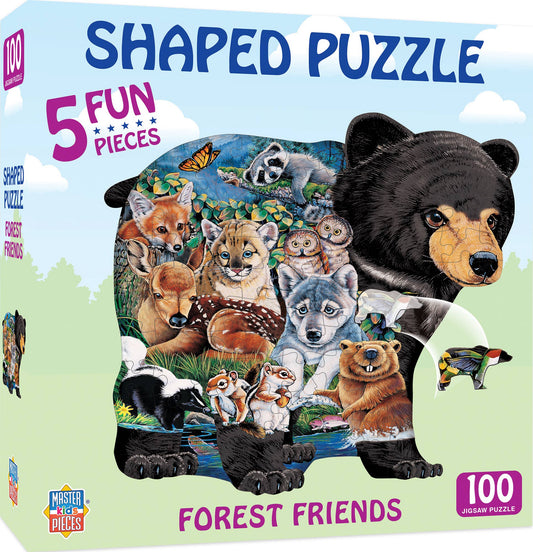 Forest Friends - 100 Piece Shaped Puzzle