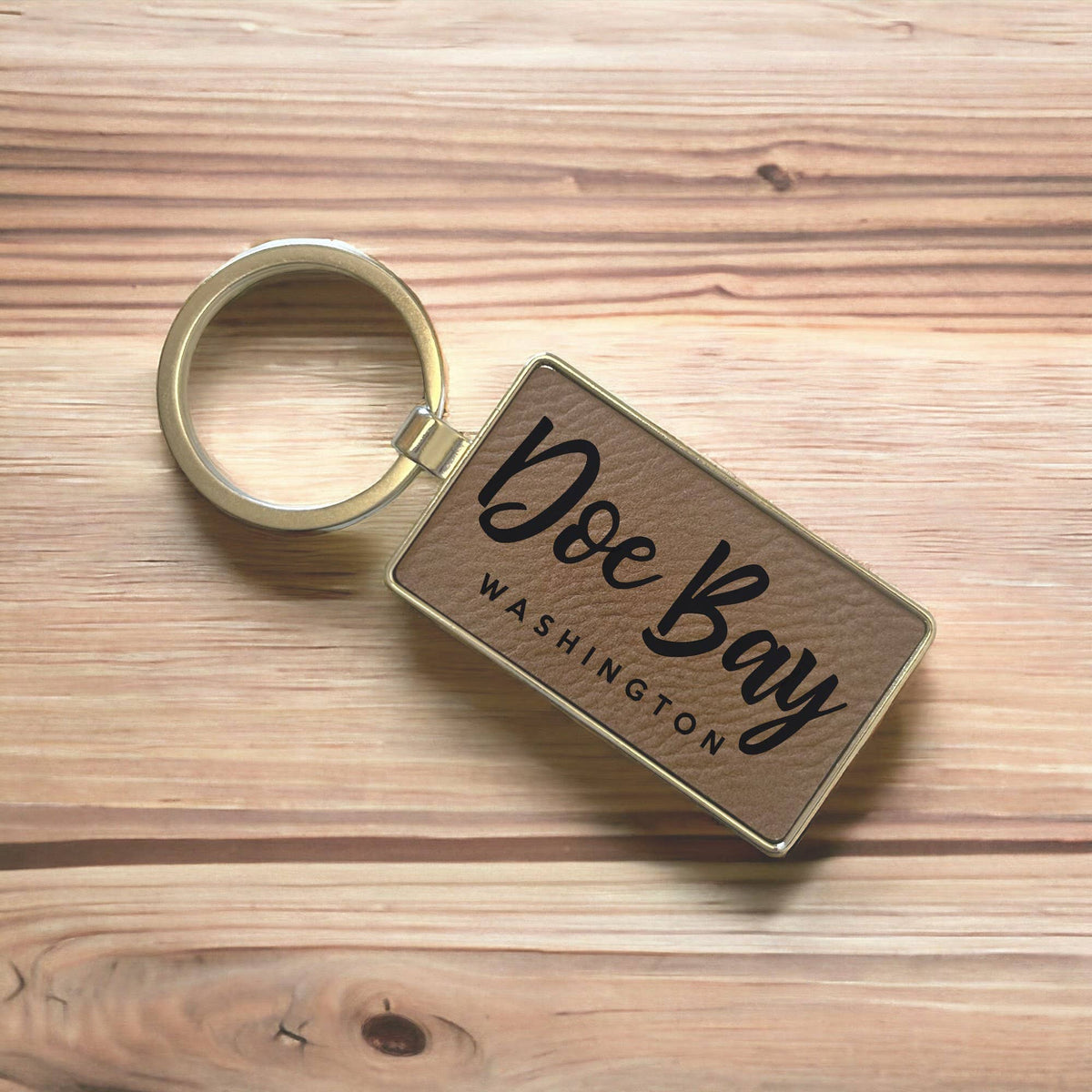 DCL Leatherette + Metal Keychain