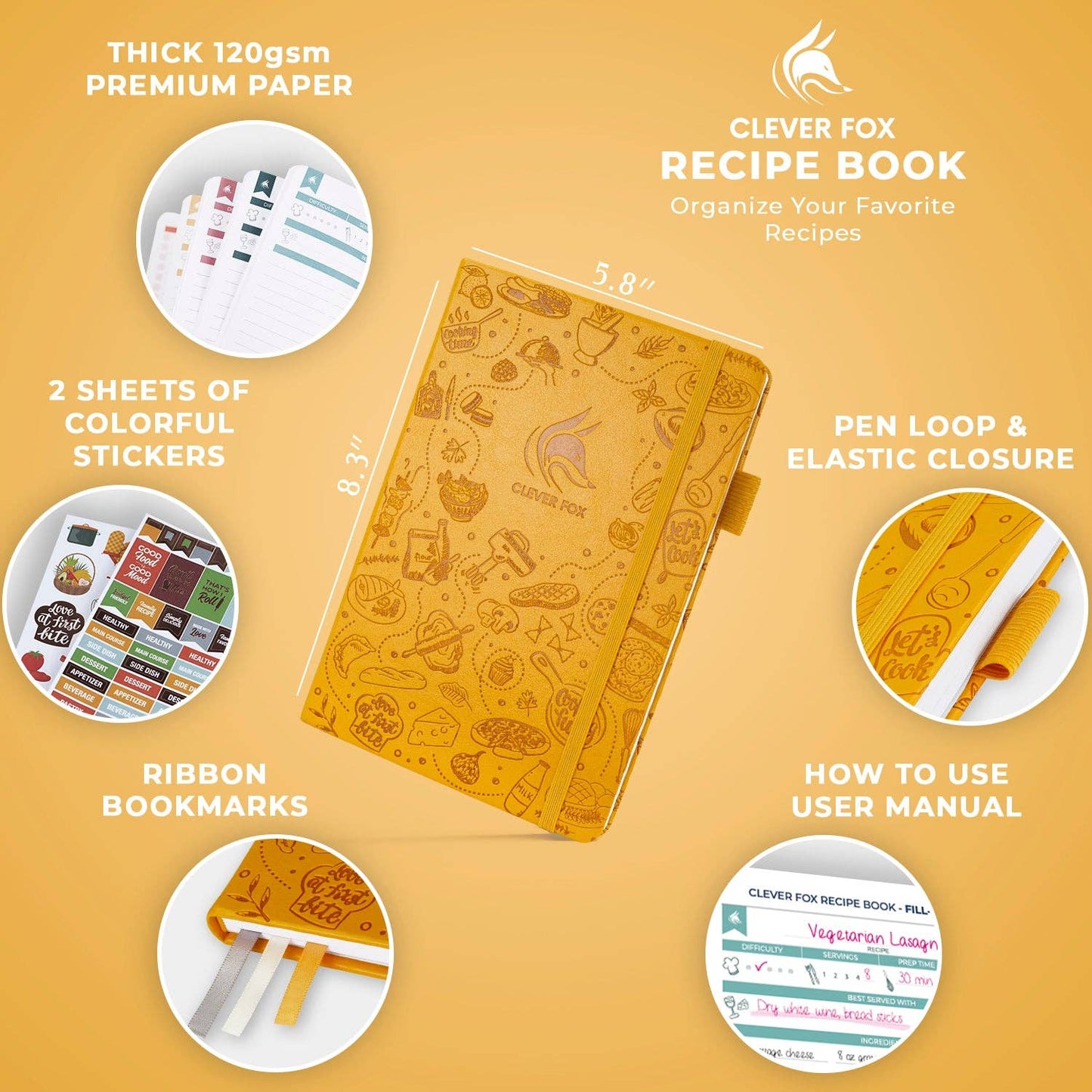 Clever Fox Planners - Recipe Book