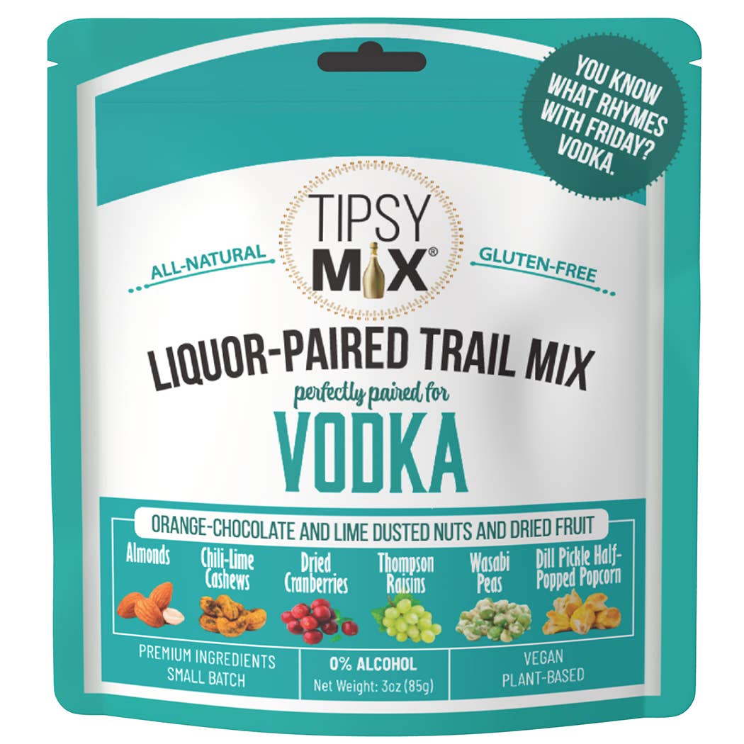 Tipsy Mix - 11. Liquor-Paired Trail Mix MIXED CASE OF 6