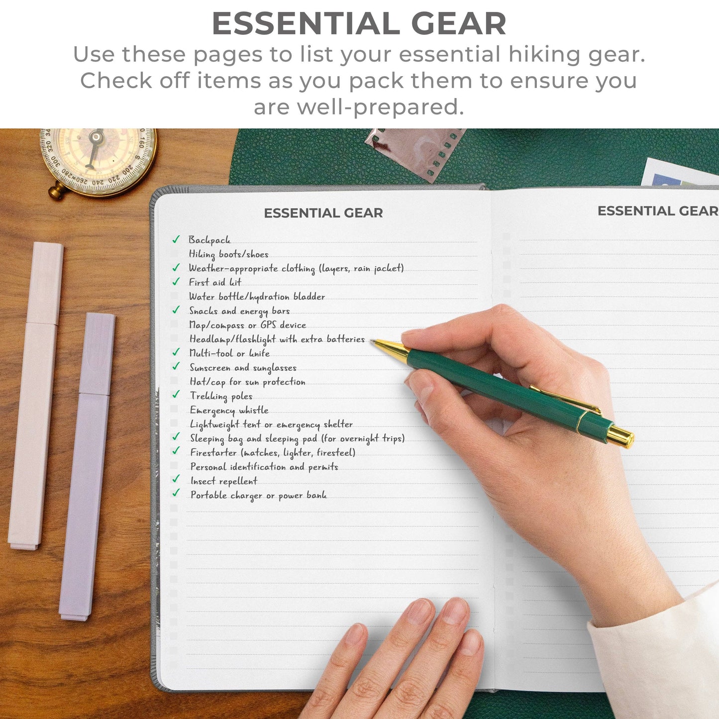 Clever Fox Planners - Hiking Journal