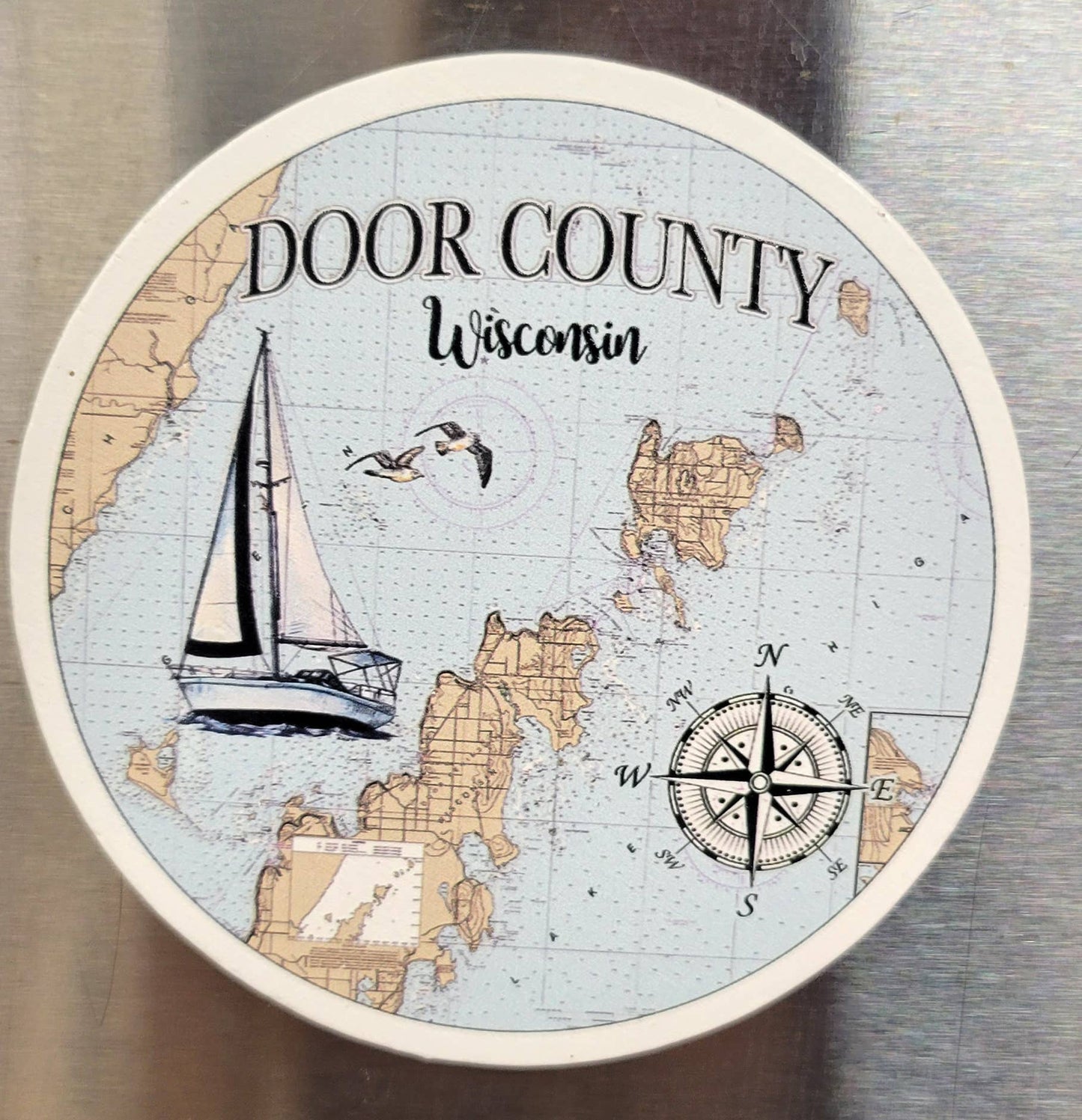 Deep Creek Round Magnet