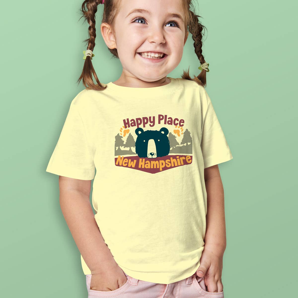 Youth Happy Place Bear T-Shirt