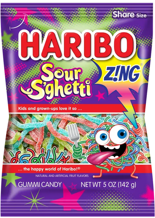HARIBO SOUR SPHETTI GUMMIES
