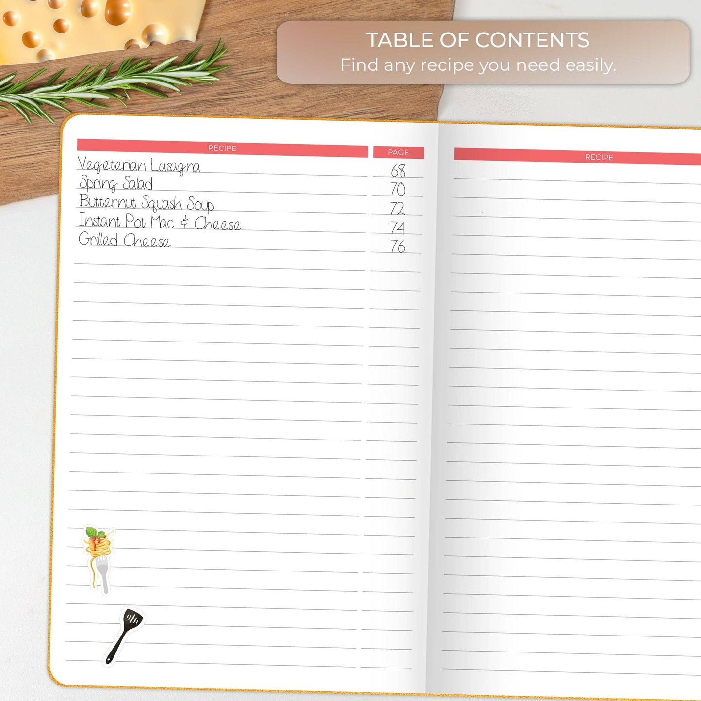 Clever Fox Planners - Recipe Book